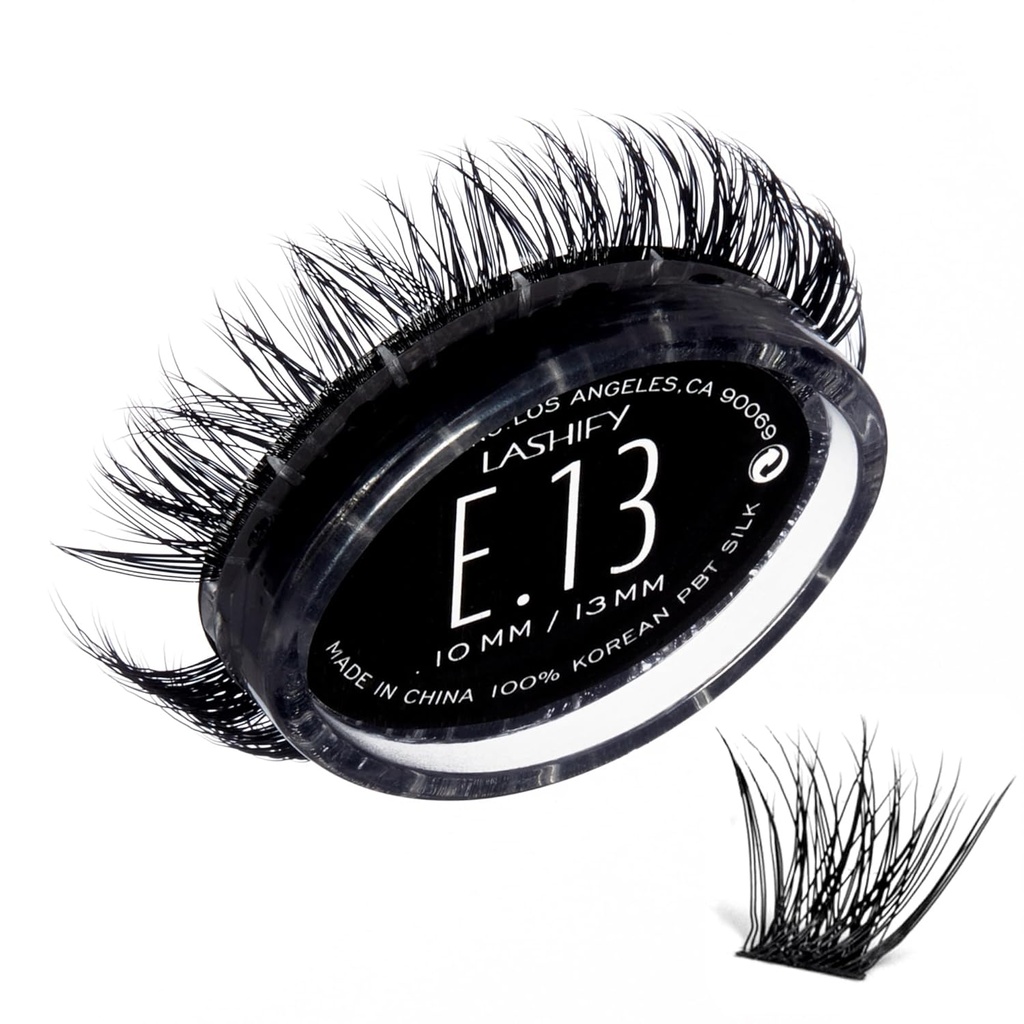 Lashify Extreme 13mm Gossamer DIY Eyelash Extensiones Rellenar, Negro, Easy False pestañas Para Añadir Tremendo volumen
