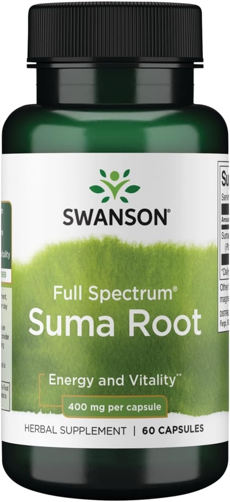 Swanson Full Spectrum Suma Root 400 Milligrams 60 cápsulas
