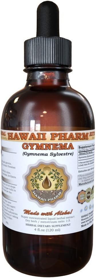 HawaiiPharm Gymnema (Gymnema Sylvestre) Liquid Extract 4 oz