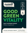 Nuzest Greens Powder Good Green Vitality – Vitaminas, Minerales & Superalimentos – Vegan Multivitamina Suplemento 10g (Pack of 5)