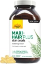 Country Life, Maxi-Hair Plus Biotin, soporta el cabello saludable, la piel y las uñas, suplemento diario, 240 ct