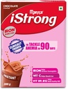 Manna i Strong 400g Iron Fortified Womens Health Drink Mix (Chocolate) Iron Supplement Iron Lock Formula con VIT C, B9, B12
