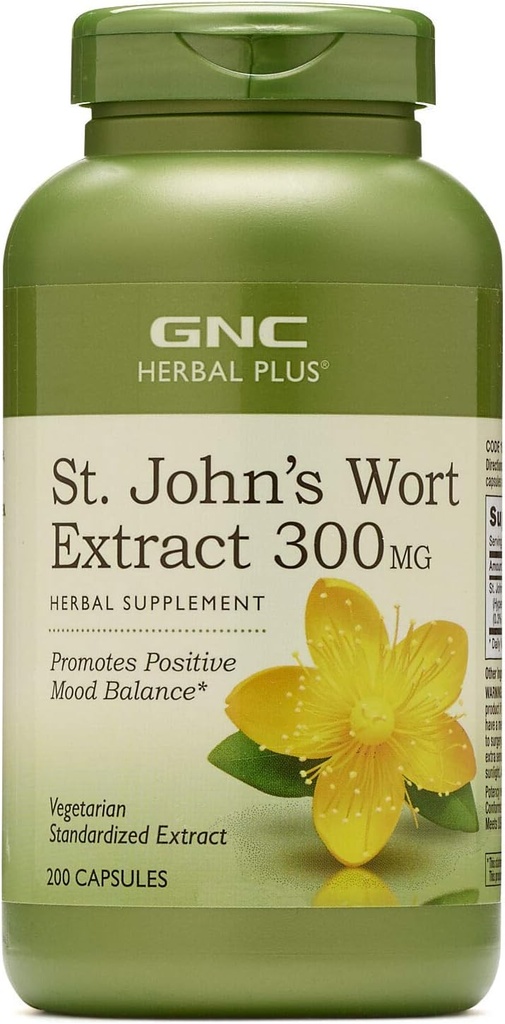 GNC Herbal Plus St. Johns Wort Extracto 300MG 200 caps