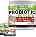 4oz Probióticos Powder + 240ct Hemp Glucosamine Joint Supplement Bundle - Alivio de Diarrea + Dolor Conjunto - Enzimas Digestivos + Prebióticos + Omega 3, Aceite de cáñamo + Condroitina, MSM - Hecho en EE.UU.