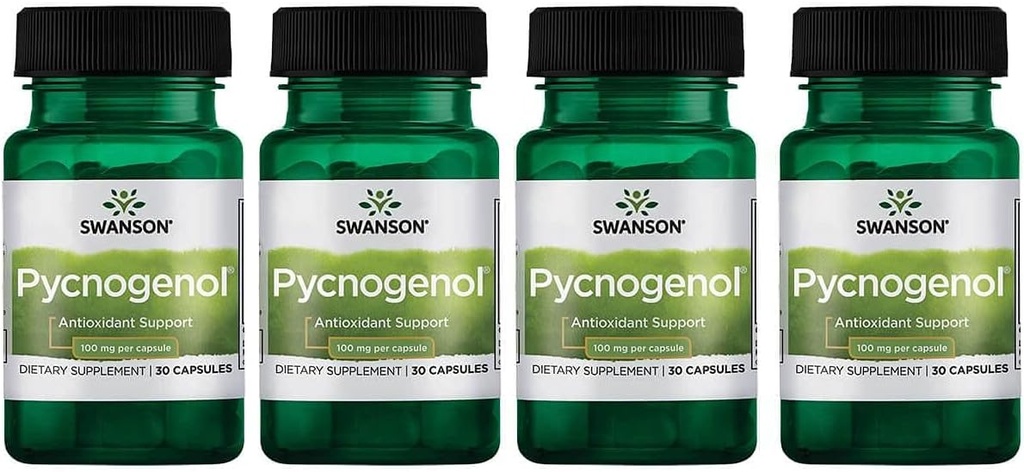 Swanson Pycnogenol 100 Milligrams 30 Capsules 4 Pack