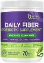 Suplemento diario de fibra - Polvo de fibra prebiótica soluble para la salud de las tripulaciones, fibra completa de alimentos de alta calidad para la salud digestiva y la regularidad, polvo de mezcla clara sin sabor, sin gluten y azúcar, Keto - 70