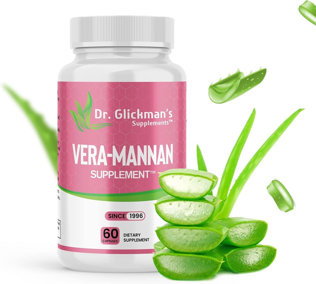 Suplemento Vera-mannan Aloe Vera, 1 botella, 60 cápsulas
