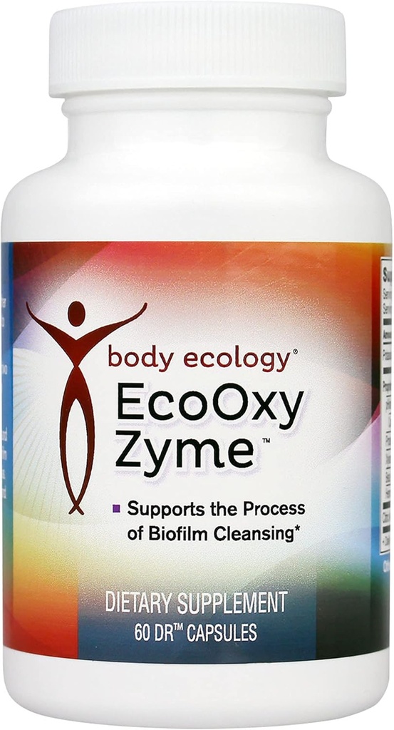 Body Ecology EcoOxyZyme | Multi-Enzyme Digestive Supplement | Supports Immune System and Gut Health | Biofilm Disruptor | 60 Count