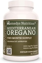 Remedy’s Nutrition Mediterranean Oregano Ø 1000 mg, 60 Vegan Capsules Herbal Suplemento dietético  Two Month Supply