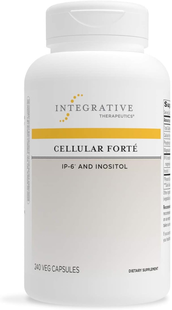 Terapéutica Integrativa Forte Celular - Suplemento de Soporte Inmuno con IP-6 e Inositol* - Gluten Free - Dairy Free - Vegan - 240 cápsulas