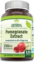 Herbal Secrets Pomegranate Extract 250 Mg 120 Veggie Capsules Suplemento ← Non-GMO Silencio Gluten Free ← Made in USA