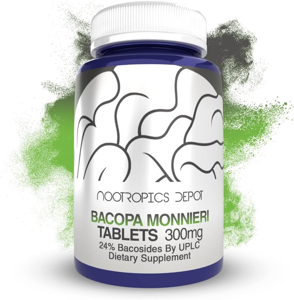 Bacopa monnieri Extract Tablets Silencio 240 Conde Silencio Mínimo 24% Bacosides Silencio Mayo Ayuda Asistencia Función Cognitiva tención Mayo Ayuda Asistencia Gestión de estrés