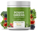 Red's Kitchen Sink Power Greens Powder - Daily Greens Superfood Powder - Fruity, Veggie, & Green Leafy Smoothie Drink Mix - Superfoods Maca Root, Spirulina, Chlorella, " Más (200 gramos)
