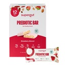 Supergut GLP-1 Boosting Prebiotic Bars, Strawberry Almond - Gut Healthy Protein Snacks &amp; Breakfast Bares - Keto-Friendly Meal Replacement Energy Bares for Gut Health (12 Conde)