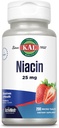 Kal 25 Mg Niacin Tablets, Strawberry, 200 Count