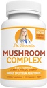 Best Organic Mushroom Complex - Immune Assist Support - Lion's Mane, Cordyceps and Reishi - Adaptogen Supplement - Wellness, Stress Relief, Memory & Cognitive Support, Dr. Danielle - 120 Veggie Caps