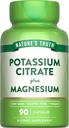 Verdad de la naturaleza Potasio Magnesio Citrate Capsules ← 90 Conde ← Vegan, No Gluten Suplemento Libre