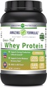 Amazing Formulas Grass-Fed Whey Protein Powder Supplement | 2 Lbs | Vanilla Flavor | Non-GMO | Gluten-Free | Made in USA