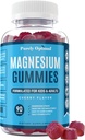 Purely Optimal Magnesium Citrate Gummies for Kids & Adults - Delicious Cherry Flavor - Sleep, Calm & Digestive Support, Relaxation, Muscle Health - Chewable Magnesium, Gluten-Free, Vegan - 90 Gummies