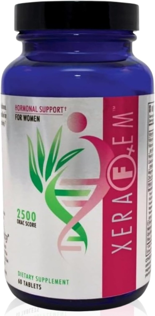 Youngevity XeraFem – Apoyo hormonal para Mujeres con Vitaminas, Minerales, Maca Root y Extracto de Grapeseed – Apoya Equilibrio hormonal y Salud Inmune – 60 Tabletas