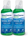 SinuCleanse Daily Care Sterile Saline Nasal Spray, Ultra Fine Mist, Instantly Moisturizes " Relieves Everyday Nasal Congestion Due to Colds " Dry Air, 4.5 Oz (2 Pack), Made in USA