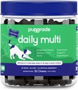 PupGrade Daily Multivitamin for Dogs - Suplemento Todo-en-Uno para Salud Digestiva, Inmune, Esquí y Carne - 32 Nutrientes saludables, Enzimas probióticos, aceite de pescado Omega, vitaminas A, C, D &amp; E - 30 cerdas suaves