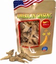 Zen Ginseng - 4 oz Bolsa de Ginseng americano sin procesar - No GMO, Gluten Gratis. Añadir Este Ginseng en Sopa, Té, Café, jugos, Smoothies y Baking (Barrel Root 4 oz Bag)