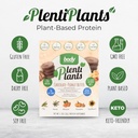 Cuerpo de Nutrición PlentiPlants Planta de polvo de proteína basada en plantas, Proteína libre de lácteos sin soja o ingredientes artificiales, afeitado de plantas orgánicas naturalmente saboreados, mantequilla de maní de chocolate, 38 g