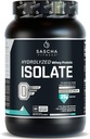 SASCHA FITNESS Hidrolyzed Whey Protein Isolate,100% Grass-Fed (2 Libras, Cookies &amp; Crema)