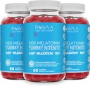 Melatonin 1mg Gummies for Kids, Safe, Drug-Free ' Effective Natural Sleep Aid Supplement for Children. Kids 1mg Melatonin Gummy, Gluten-Free Vegetarian Restful Sleep Products for Ages 4+. 180ct (3)