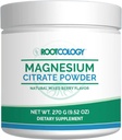 Rootcology by Dr. Izabella Wentz Ø Magnesium Citrate Powder tención 300mg Magnesium for Relaxation and Regularity Support tención Natural Mixed Berry Flavor ← 270g / 60 Servings