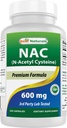 Mejores Naturales NAC - N Acetyl Cysteine 600 mg 250 cápsulas - n Acetyl cysteine - Potente antioxidante