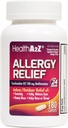 HealthA2Z® Allergy Relief ← Fexofenadine Hydrochloride 180mg TEN 180 Caplets ANTE Antihistamine TEN 24-Hour Antihistamine for Allergy Relief ANTE Indoor/Outdoor Relief