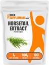 BulkSupplements.com Extract Powder - Horsetail Herb - Silica Supplements, Gluten Free, 1g por Serving, 100g (3.5 oz) (Pack of 1)