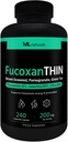 ML Naturals FucoxanTHIN 240 Vegetable Capsules.Fucoxanthin 10% 200 mg per Serving, Supports Metabolism and Antioxidant, NSF-Certified & cGMP-Compliant