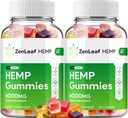 Zen Leaf Hemp Gummies - con Hemp Seed Extract ZenLeaf Hemp Gummies Tinnitus Herbal Supplement, Health and Wellness Support, All Natural Zen Leaf Hemp Gummy (2 Pack - 120 Gummies)