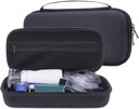Caja de carga dura para la máquina de nebulizador portátil Asthma Inhaler, EVA Travel Bag for Asthma Spacer Mask for Hombre and Woemn, Medicine Kits Organizer, Atomizer Holder with Mesh Pocket