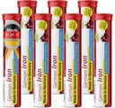 T CUMPL German Iron 14 mg - 140 Vegan Drink Effervescent Tablets - Cherry Flavor - Made in Germany
