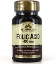 Windmill Folic Acid 400 Mcg Tablets - 180 Ea