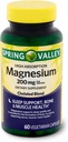 Spring Valley High Absorption Magnesium 200 mg Sleep Support 60 Capsules + Your Vitamin Guide