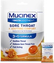 Mucinex Instasoothe Sore Throat Relief Drops, Sore Throat Lozenges, Sore Throat Medicine with Hexylresorcinol, Cough Drops Alternative, Honey & Echinacea Flavor, 40 ct