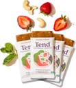Tend Daily Best Prenatal Vitamin Bar, Made with Organic Ingredients for Pregnant & Postpartum Mothers, Includes DHA, Vitamin D, B, Choline, Folate - Strawberry Patch (4ct)