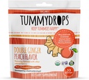 Tummydrops USDA Organic Double Ginger Peach, 33 lozenges