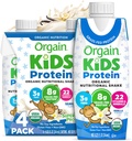 Orgain Orgain Organic Kids Protein Nutritional Shake, Vainilla - 8g of Protein, 22 Vitaminas &amp; Minerales, Frutas & Verduras, Gratuita, Soy Libre, No GMO, 8.25 Fl Oz (Pack of 4)