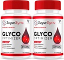 (2 Pack) Sugar Sync SugarSync Glyco Optimizer Capsules, Sugar Sync Maximum Strength Glycogen Optimizer and Blood Support Supplement, SugarSync 635mg Advanced Global Health Formula (120 cápsulas)