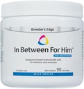 Breeder's Edge in Between for him Multivitamin for Male Dogs and Cats, Supports Energy, Cardiovascular Function, and Prostate Health, 23 Vitamins and Minerals, Made in USA, 60 Count