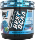 BPI Sports Best BCAA - BCAA Powder - Aminoácidos de cadena ramificados - Recuperación muscular - Muscle Protein Synthesis - Mejor rendimiento – Hidración – Blue Raspberry - 60 Servimientos - 21.12 Oz