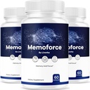 (3 Pack) Memoforce Brain Supplement - Official Memoforce Premium Formula Pills, Advanced Support Memo Force Brain Supplement For Wellness &amp; Global Health, Memoforce Reviews, 180 cápsulas durante 3 meses