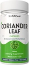 Coriander Leaf Capsules 500mg ← Concentrado 10:1 Extracto Coriandrum sativum Silencio No Gluten-Free Silencio No Artificial Additives ← GMP-Certified Silencio Herbal Supplement (120 Count (Pack of 1))