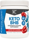 Ketologic Keto BHB (Patriot Pop Flavor) 30 Servimientos - Exógeno Ketone Suplemento con goBHB, Beta-Hydroxybutyrate Salts